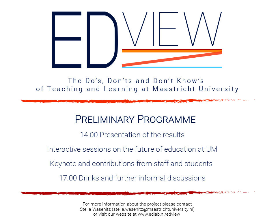 EDview Save The Date Preliminary Programme
